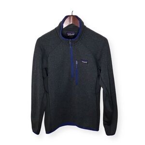 Patagonia Performance Better Sweater 1/4-Zip in Forge Grey Size Small.